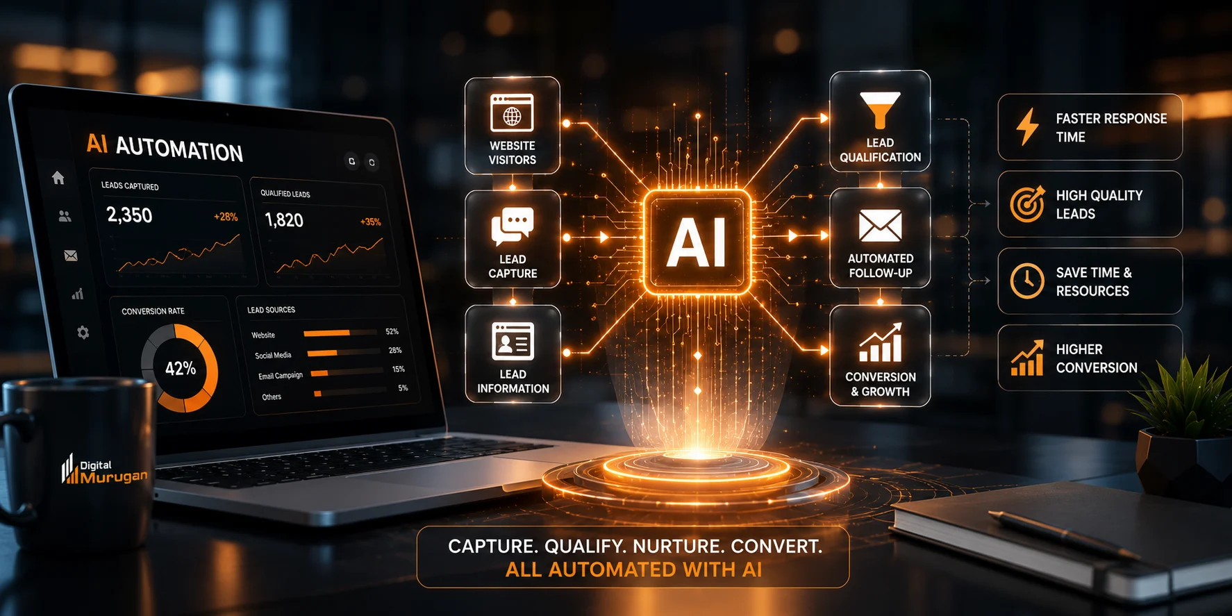 AI automation for lead capture and management