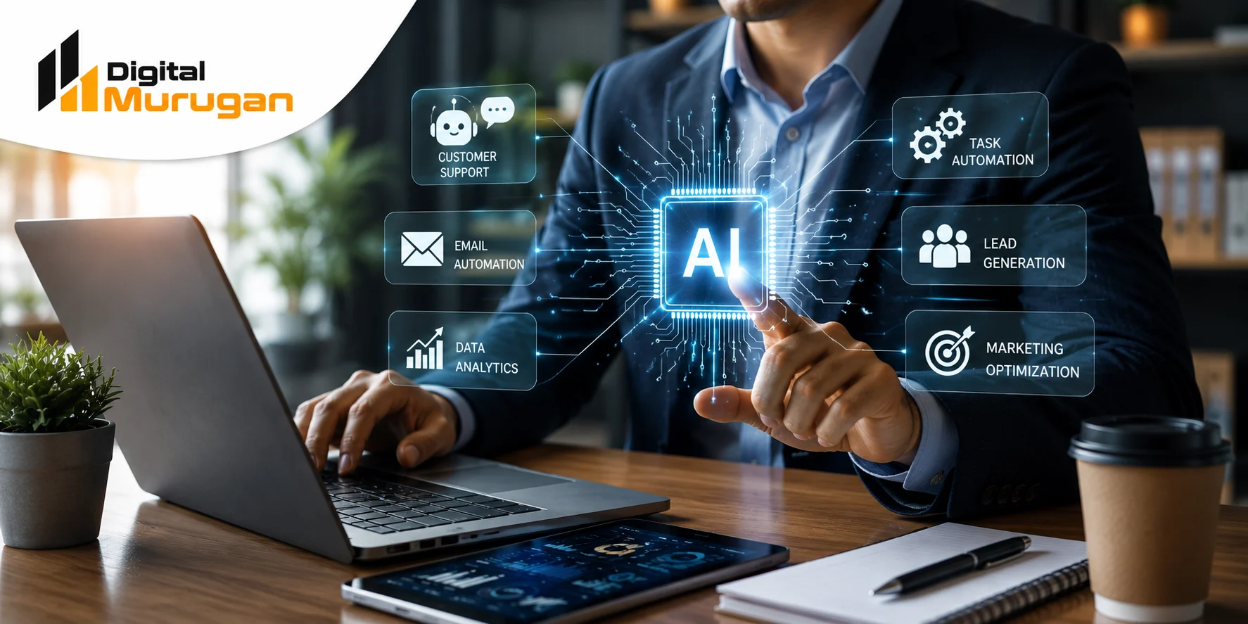 AI automation helping businesses save time and improve efficiency