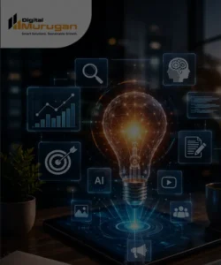 AI-powered content strategy with Digital Murugan branding