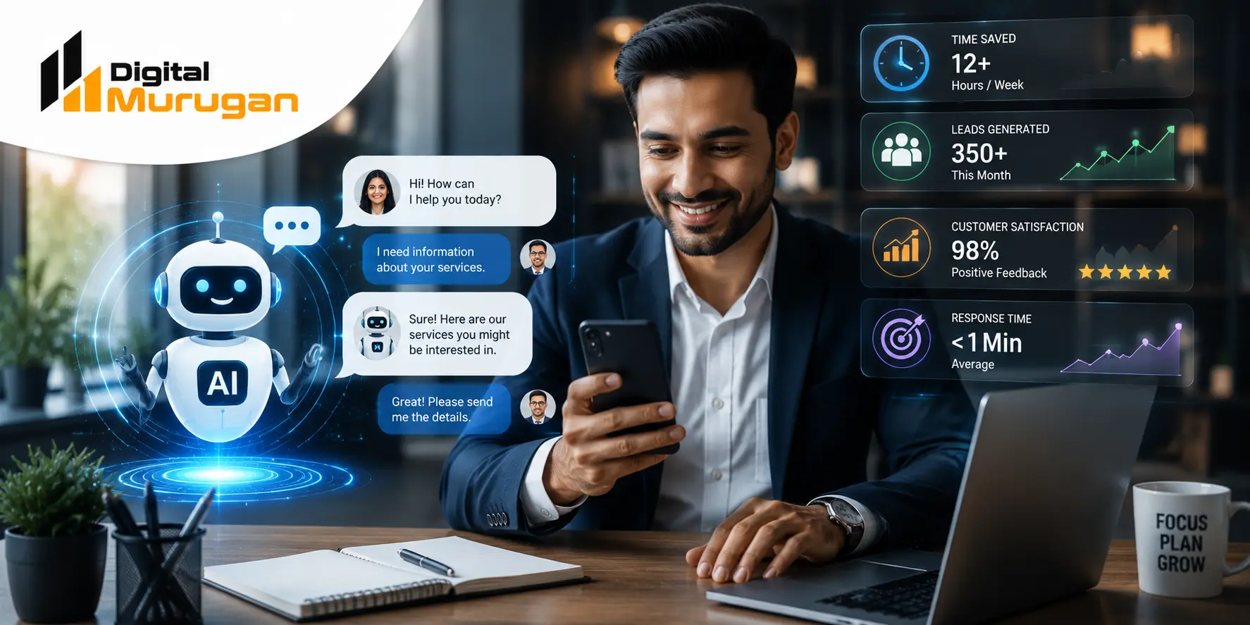 AI chatbot helping businesses respond to customers faster