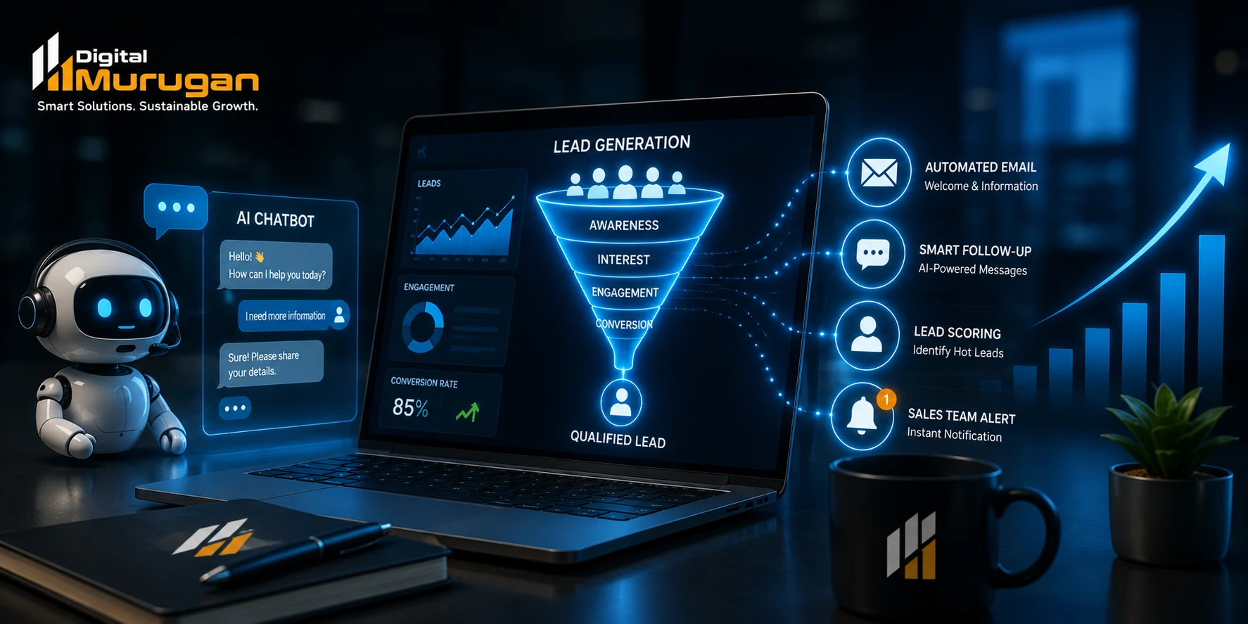 AI lead generation and automated customer follow-up for small businesses