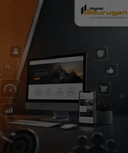 Modern website design focused on user experience and customer engagement