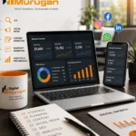 Digital marketing workspace for small business growth in 2026