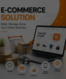 E-commerce solution with online store, secure payments and mobile-friendly shopping