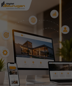 Professional business website displayed on desktop, laptop and smartphone