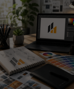Professional graphic design strengthening brand identity and business communication