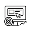 Google Ads icon representing paid advertising, targeted campaigns, clicks, and conversions.