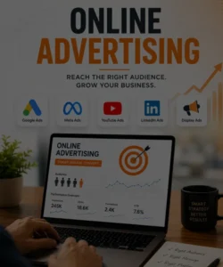 Online advertising campaign helping a business reach its target audience