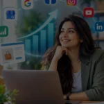 Business owner using digital platforms to grow online sales