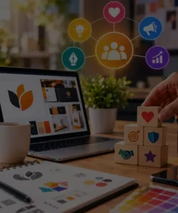 Creative branding design building customer loyalty and strong brand connections