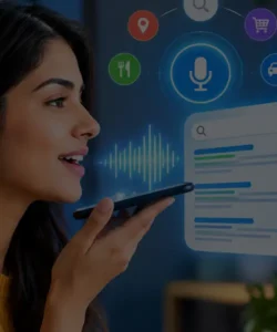 Voice search and SEO optimization concept