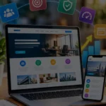 High-converting website design displayed on a laptop and smartphone