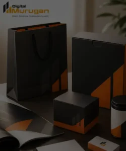 Professional printing and packaging materials for brand identity