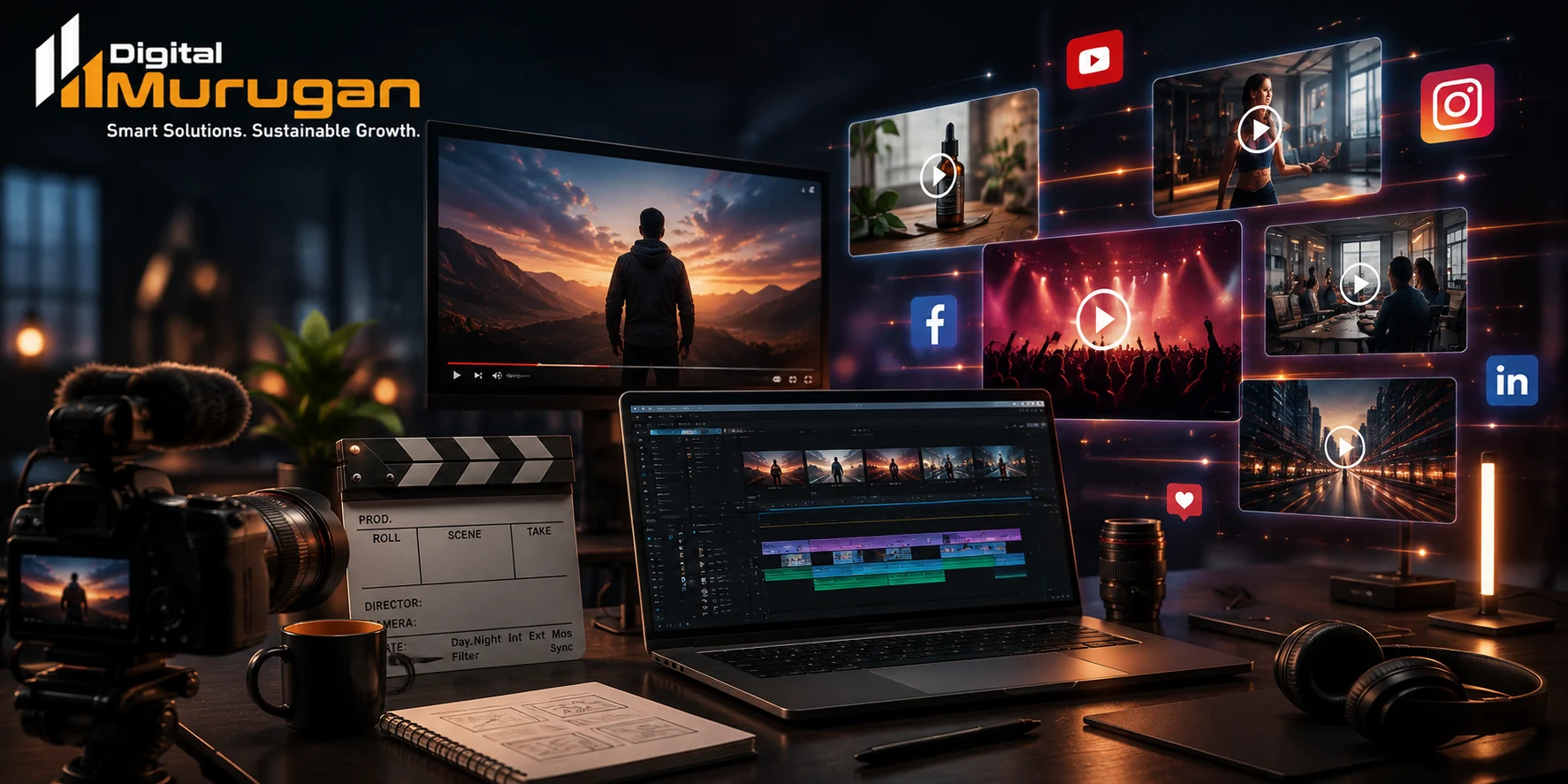Video marketing content and social media marketing by Digital Murugan