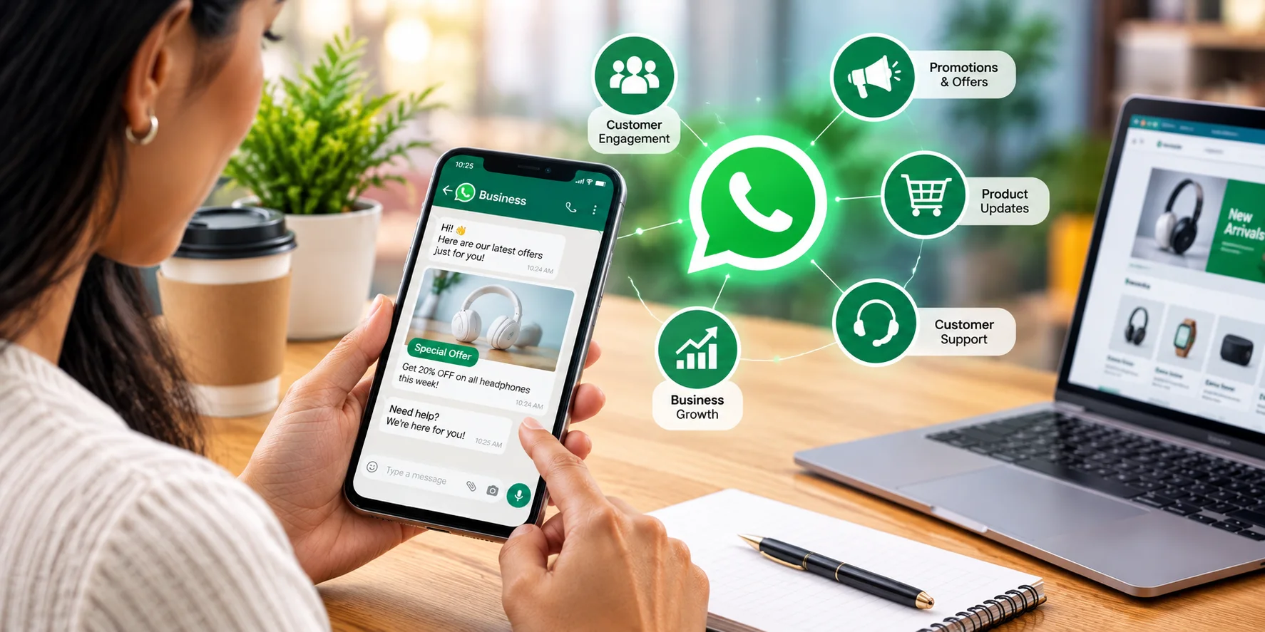 WhatsApp Business helping companies engage customers with promotions, support, and product updates
